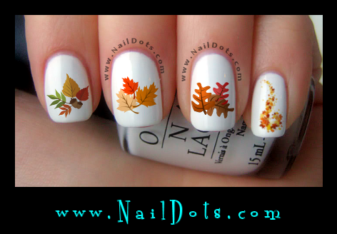 Autumn Leaves Nail Decals